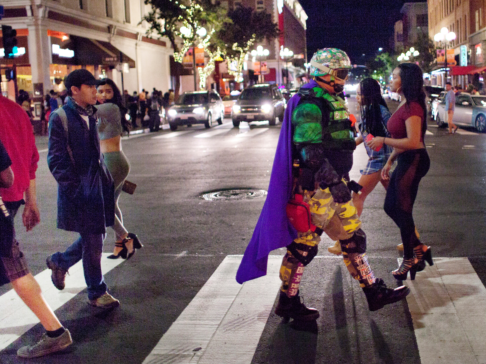WatchDog and Mr. Xtreme on a safety patrol in San Diego's gaslamp district. The XJL is out there patrolling the streets every friday and saturday night with only very few exceptions.